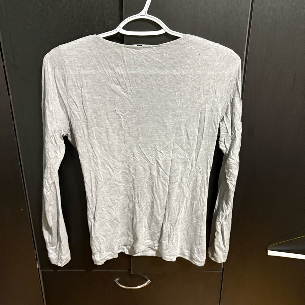 Gucci Gray Long Sleeve Top with Red and Green Accents Zip Up Top - Picture 7 of 7